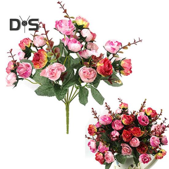 1 букет 21 головка домашний свадебный декор искусственные цветы розы цветы