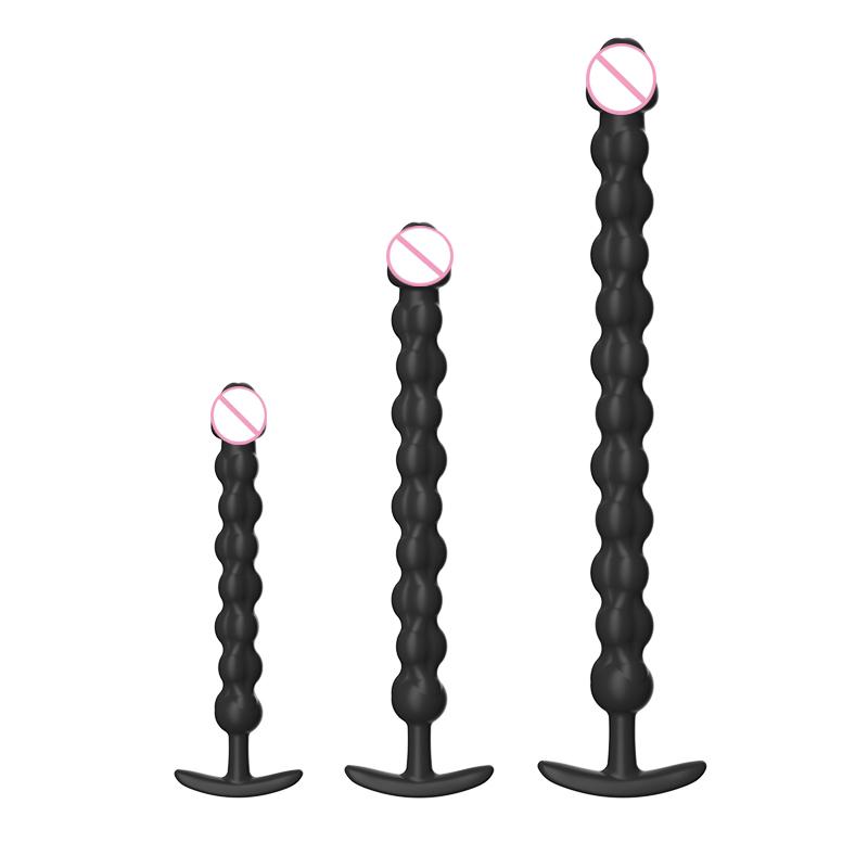 Extra-long Anal Dildo Butt Plug Prostate Massager Adult Gay Anal Beads deeper Stimulation G-spot Clitoral Sex Toys for Men Women