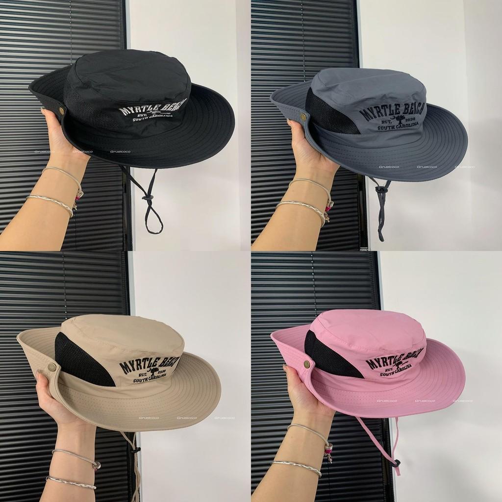 Embroidery Beach Myrtle Women Hike Hat Side Mesh Ventilation Activity Outdoor