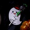 50Pcs Halloween Candy Package Card Ghost Pumpkin Lollipop Holder Cards Kids Halloween Party Home Diy Decor Supplies