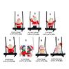 Festival Swinging Santa Auto Mirror Hanging Decoration Resin Christmas Ornament For Car Home Decoration