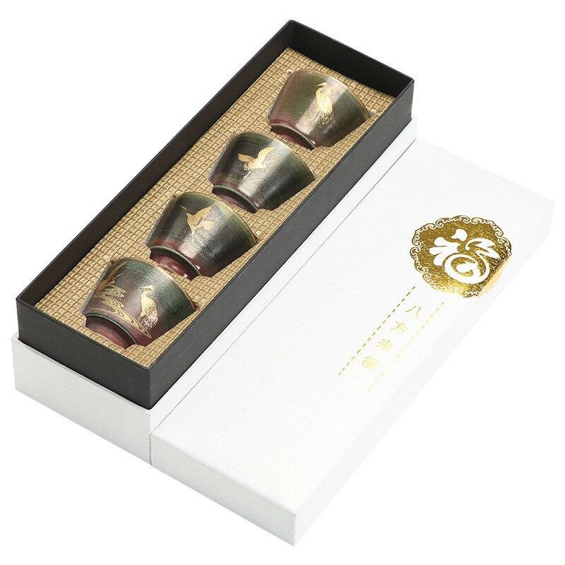 Ручная работа в печи для грубой керамики, смена мастер-чайной чашки, керамическая ручная роспись, кран, чайные чашки, чайный сервиз, посуда для напитков