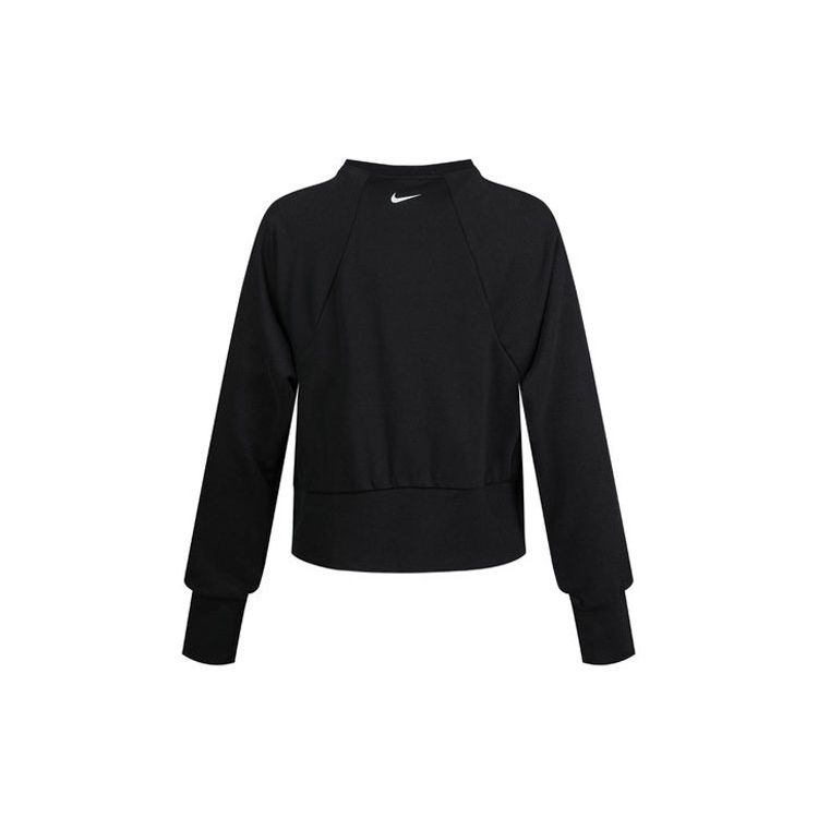 Nike Dri-FIT Get Fit Logo Printed Crewneck Casual Sports Sweatshirt Women Hooded Black CQ9306-010