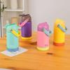 12oz/360ml Kids Thermos Cup with Handle Sports Space Kettle Cute Ceramic Straw Tumbler  For Outdoor