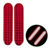 2Pcs Auto Red Night Lamp Door Sticker Warning Tape Car Reflective Strips Safety Mark