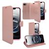 (Rose Gold) For Apple iPhone 17e Wallet Flip PU Leather Phone Case