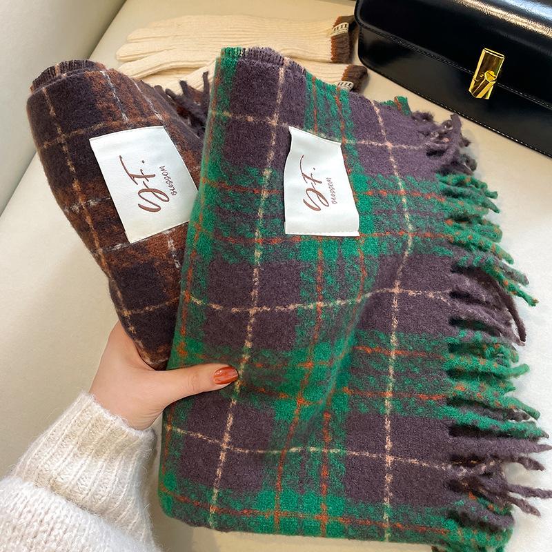 Элегантные кашемировые шарфы, женские зимние теплые шали, длинный платок, шаль из пашмины, шарф 65x200 см