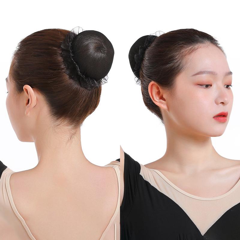 Снуд для пучка Женская сетка для волос Балет Танцы Катание на коньках Вязание крючком Укладка Головные уборы Аксессуары