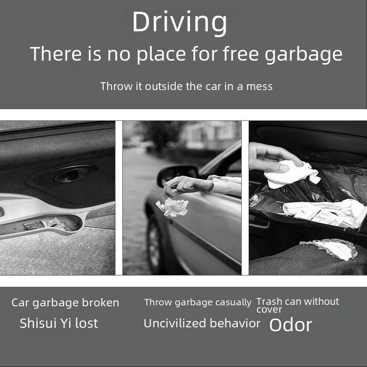 Складной автомобильный мусорный бак с крышкой — компактное решение для хранения в автомобиле