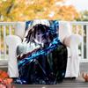 1pc Tomioka Giyuu Theme Blanket - Digital Print, Polyester, Cozy for All Seasons, Perfect for Outdoor, and Travel