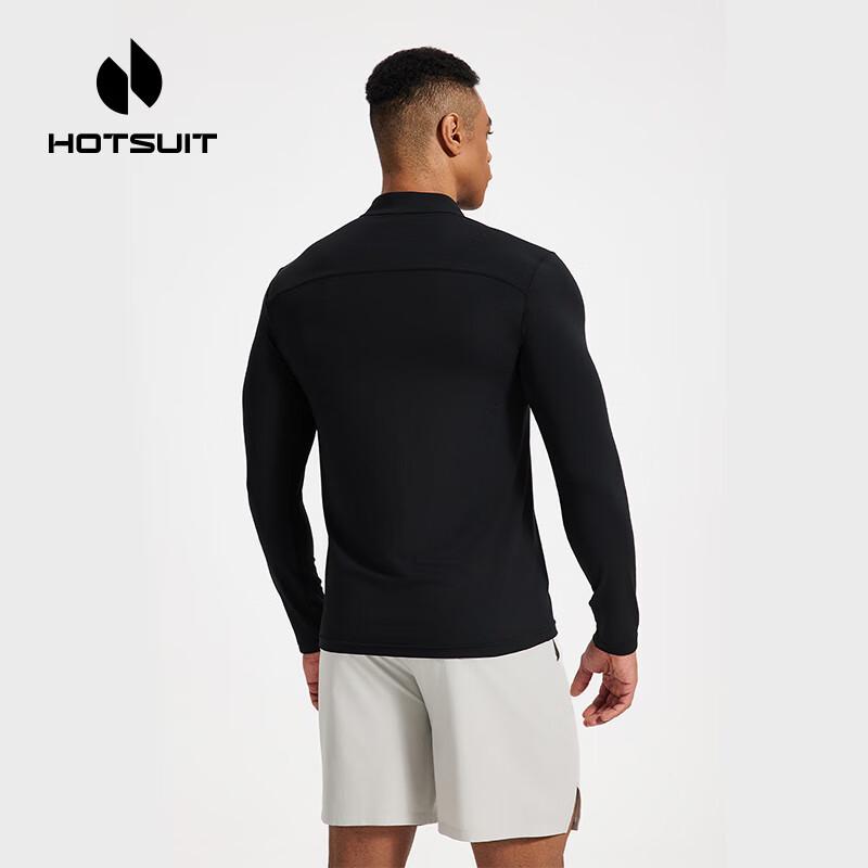 Мужская футболка HOTSUIT с длинным рукавом, быстросохнущая, для бега и тренировок