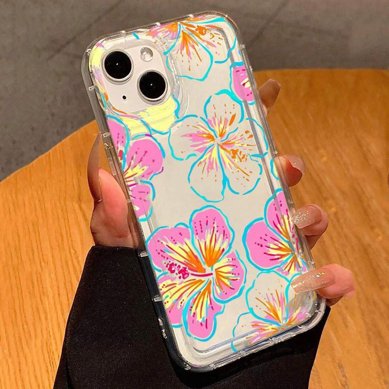 Винтажный цветочный коллаж Защитный чехол для телефона Для iPhone 17 Air 16 16e 15 13 12 11 Pro Max Pro Plus Ударопрочный Funda Чехол