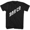 Bad Company Белый Логотип Классическая Черная Футболка для Взрослых Унисекс Футболка