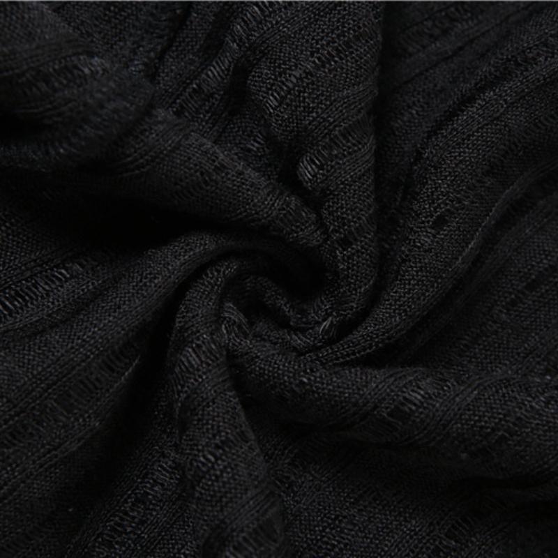 Осень Новая Женская Однотонная Приталенная Укороченная Футболка Модная Необычная Асимметричная Футболка с Длинным Рукавом