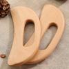 Деревянный скребок для фасций для лимфодренажа, похудения, в форме полумесяца, антивозрастной, инструмент для массажа Гуа Ша для лица и тела