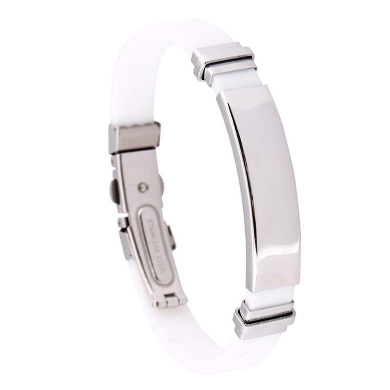 Titanium Steel Bracelet Bracelet, Popular Silicone Fashion Bracelet Bracelet, Stainless Steel Adjustment Bracelet