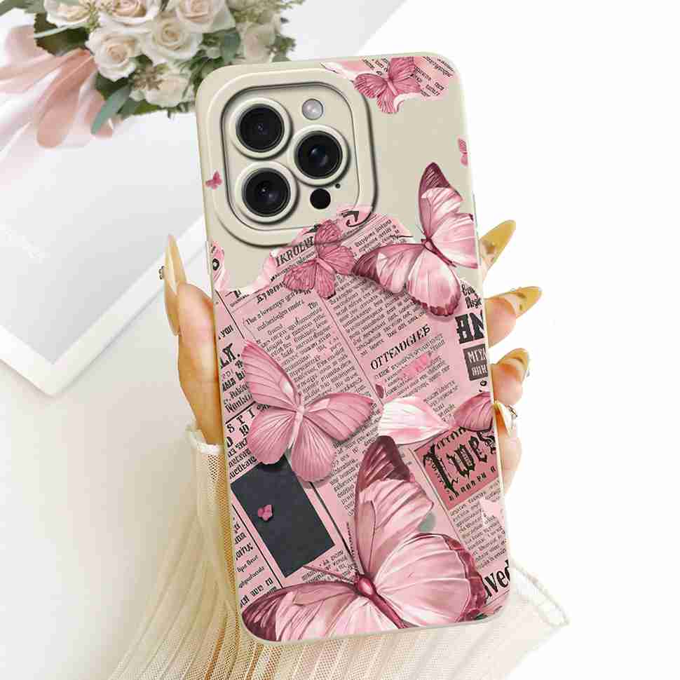 Для iPhone 14 Pro A2890 A2650 Чехол Новый Дизайн Расписные Цветы Мягкий Силиконовый Чехол Для iPhone 14Pro A2889 A2892 Корпус Телефона