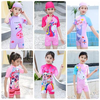 New Girls' Korean Style Princess One-Piece Swimsuit – Cute Surfing Suit for Toddlers and Children