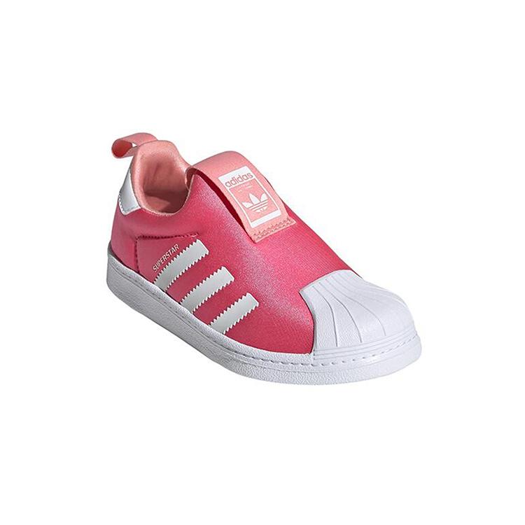 adidas Originals SUPERSTAR 360 Удобные Нескользящие Низкие Скейтбордические Кроссовки Ярко-Розовый/Белый EF6633