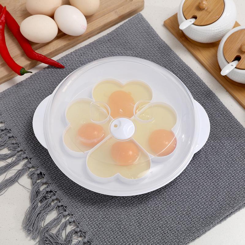 Микроволновая печь для приготовления яиц в пароварке Mini Love Shape Egg Mold Eggs Paacher Creative Lazy Egg Cooking Tool Home Breakfast Egg Boar