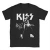 Футболки с гитаристом Ace Frehley Мужские Хлопковые Хипстерские Футболки С Круглым Вырезом Короткий Рукав Топы С Принтом