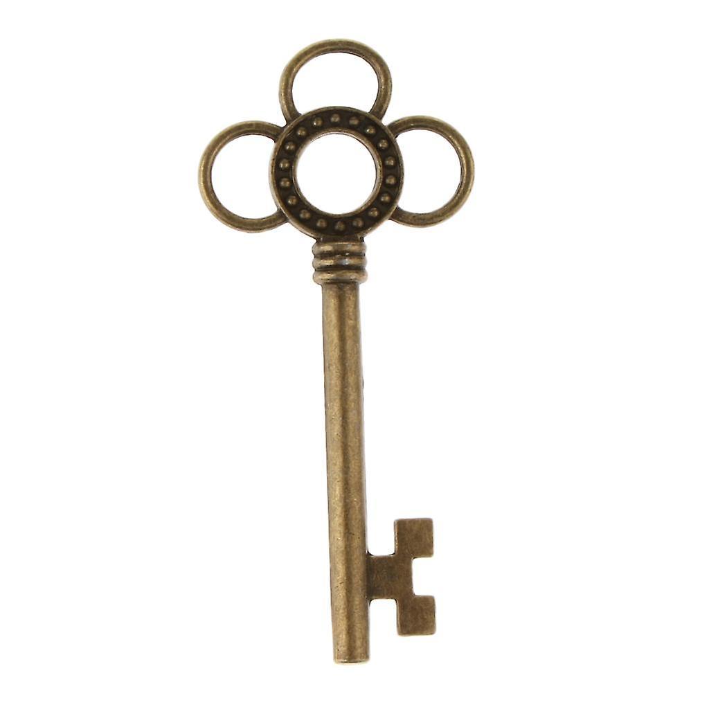 30 Pieces Ethnic Key Hollow Charm Pendant Jewelry DIY Makings Gold