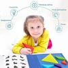Enfants - YIM91109001 - Puzzle Magnétique en Bois - Dessins animés et BD - 96 pièces - Bleu