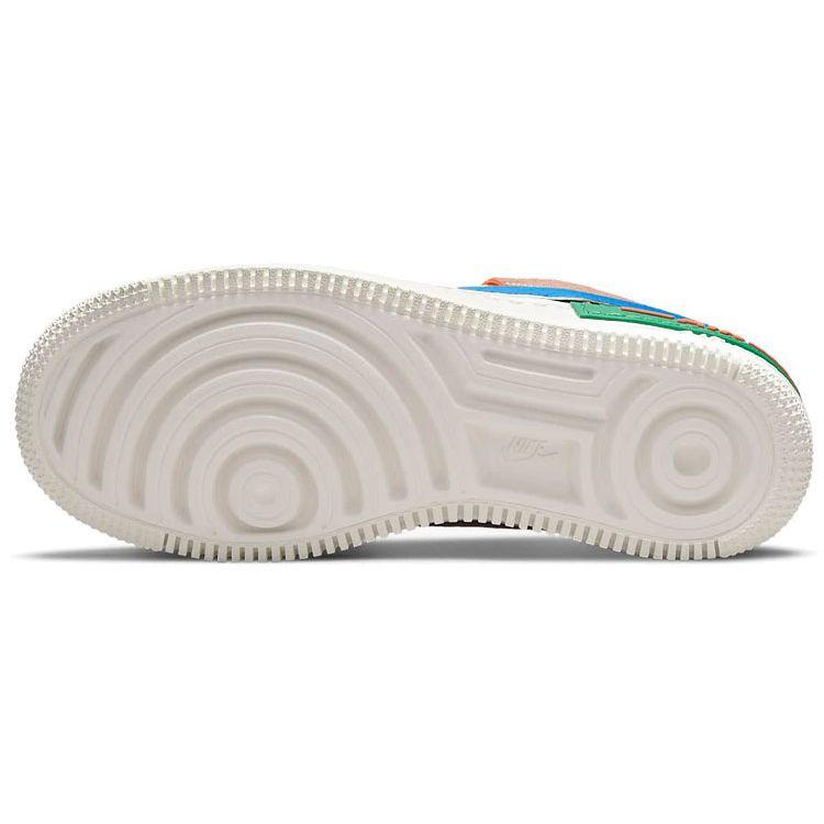 Nike Air Force 1 Shadow Sail Signal Сине-зеленые женские кроссовки Бело-зелено-шумовые кремовые CI0919-109
