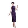 1011 national style purple retro sleeveless Chinese style improved summer new Suzhou cheongsam temperament high-end dress