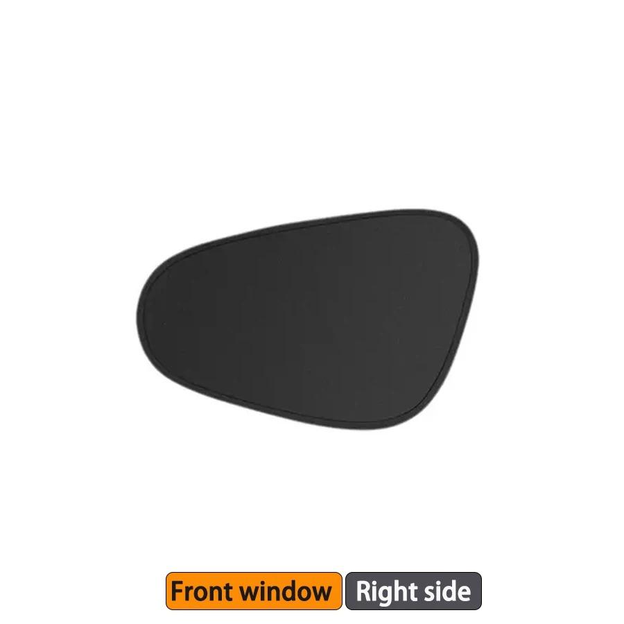 1 комплект самоклеящаяся шторка-солнцезащитный козырек на боковое окно автомобиля, солнцезащитный козырек для автомобиля, внутренняя электростатическая адсорбция, боковая шторка, экран для защиты от жары, защита от бликов