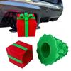 Christmas Hitch Cap Cover Trailer Coupling Hitch Ball Cover Cap Christmas Tree Gift Box Hitch Cover Prevent Receiver Tube from Rusting
