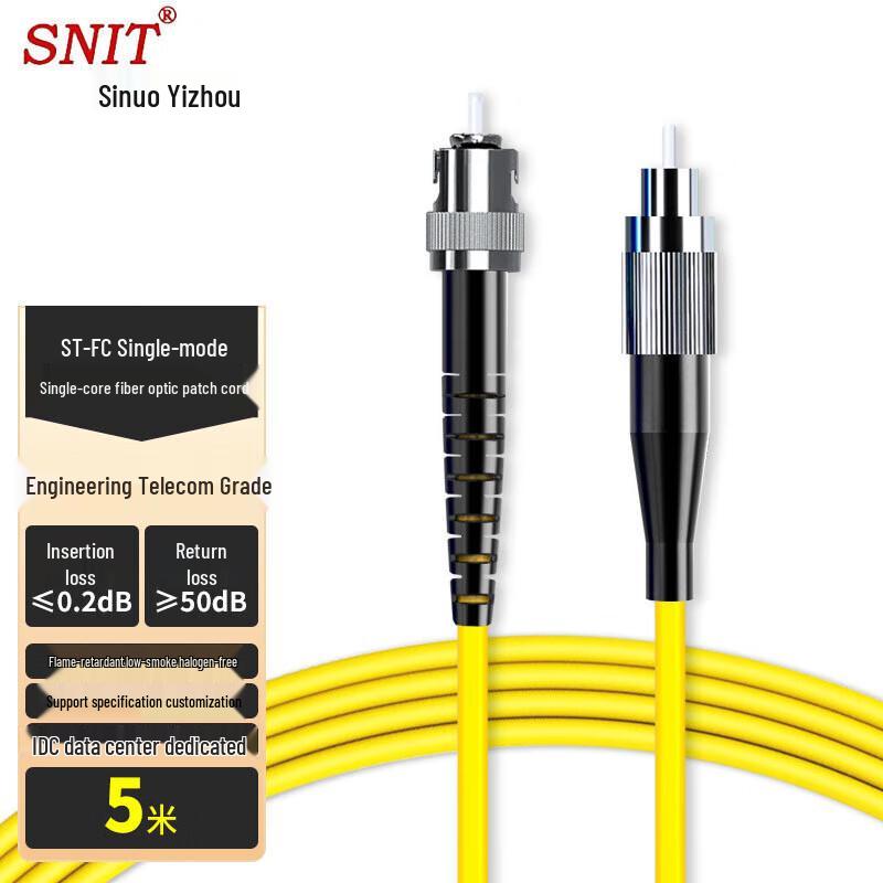 SNIT Telecom-Grade Fiber Optic Patch Cable