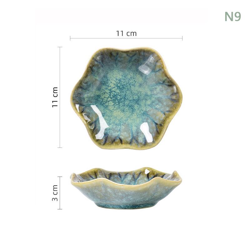 1 шт. керамическая тарелка для дегустации в форме цветка, фарфоровая тарелка для орехов, маленькая тарелка, мини-соевый соус, приправа, столовые приборы, кухонные принадлежности, аксессуары