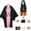 Anime Demon Slayer Brother and Sister Kamado Nezuko Halloween Cosplay Anime Costume Wig