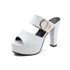High Heel Sandals Women Summer New Korean Style Peep Toe Platform Sandals And Slippers