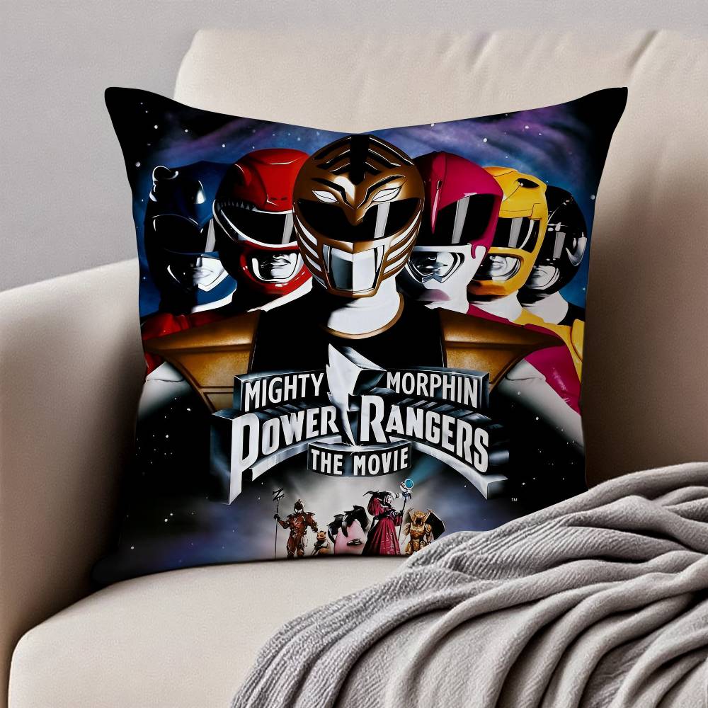 M-Могучие M-Морфины Пауэр Рейнджерс Наволочка Наволочка против пылевых клещей Невидимая молния Шелковистый короткий плюш Чехол для диванной подушки