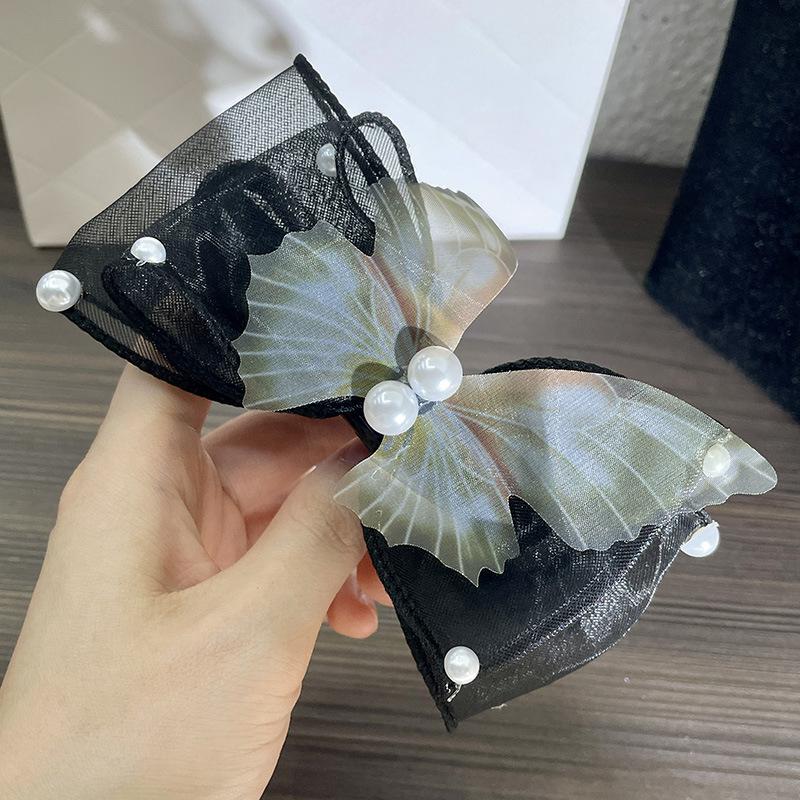 Новая китайская супер фея бабочка пучок А-образная заколка для волос женская новая заколка для волос затылок утиный клюв заколка головной убор