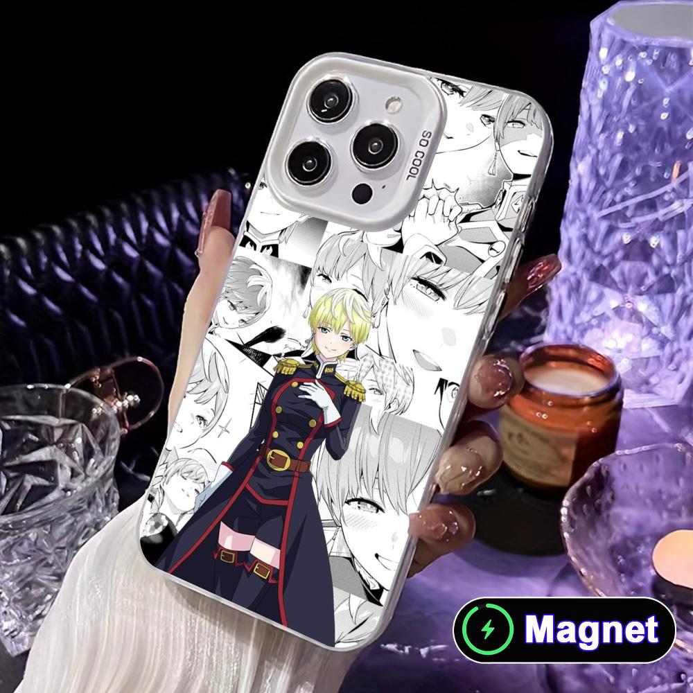 Mato seihei Tenka Izumo White Translucent MagSafe Mobile Phone Case for iPhone 17 16 15 14 13 12 11 X XR XS Air Pro Max Plus