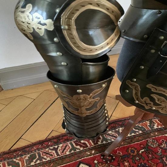 Средневековые доспехи Антона Принца-Курфюрста Кристиана Косплей Костюм на Хэллоуин Декор