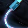 1 шт. светящийся светодиодный кабель USB 3 в 1 для телефона, зарядное устройство для быстрой зарядки, светящийся кабель типа C
