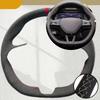 Car Steering Wheel Cover For Skoda Citigo Roomster Fabia Octavia Superb Karoq Rapid Suede Leather Car Accessories Steering Wrap