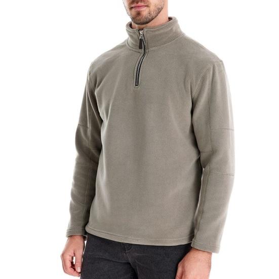 Мужская толстовка осень-зима с застежкой-молнией и воротником-стойкой, длинные рукава, однотонная