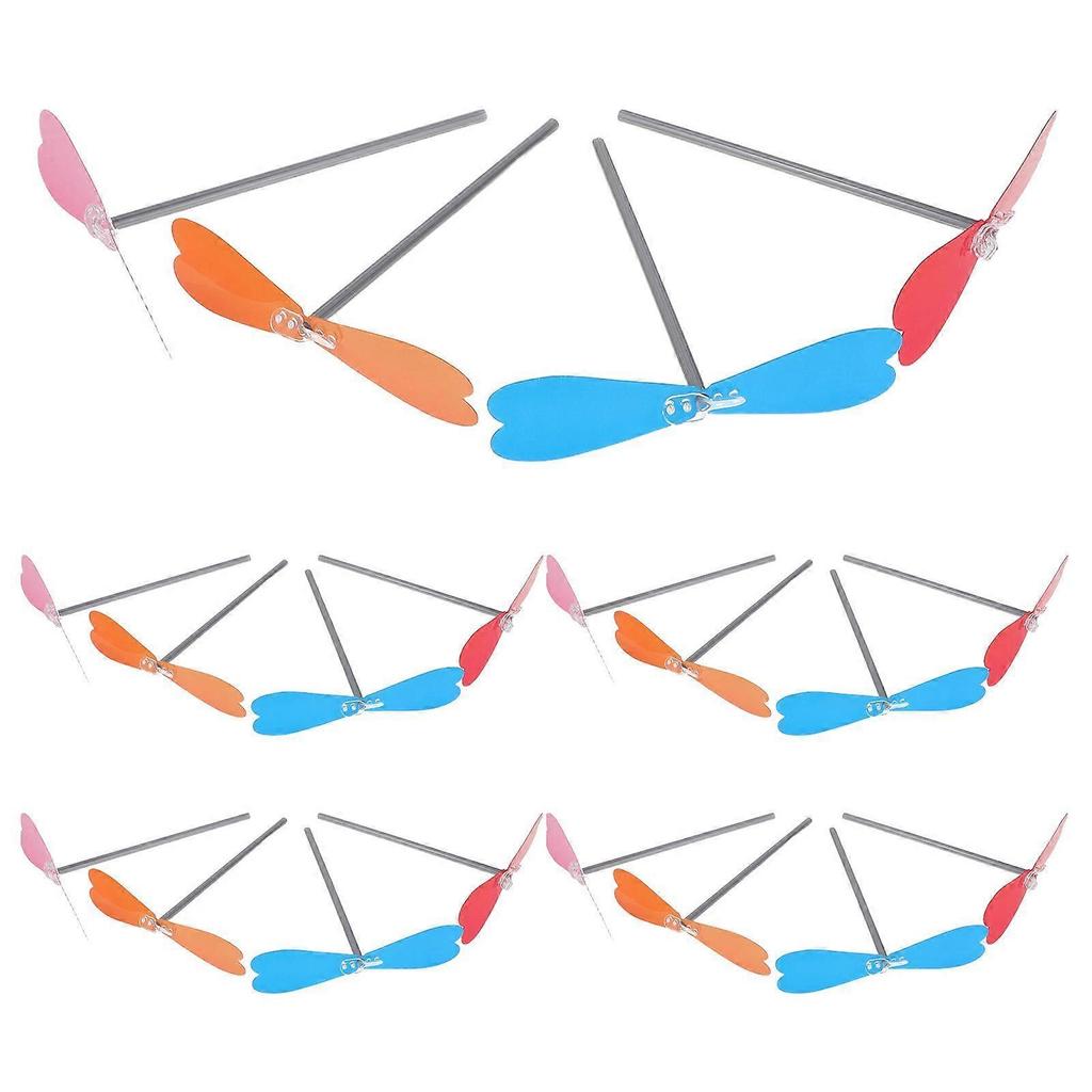 20pcs Hand Helicopter Propeller: Handcraft Bamboo Dragonfly Flying Toys For Kids - Diy Outdoor Play For Creativity Science Exploration Fun Family Acti