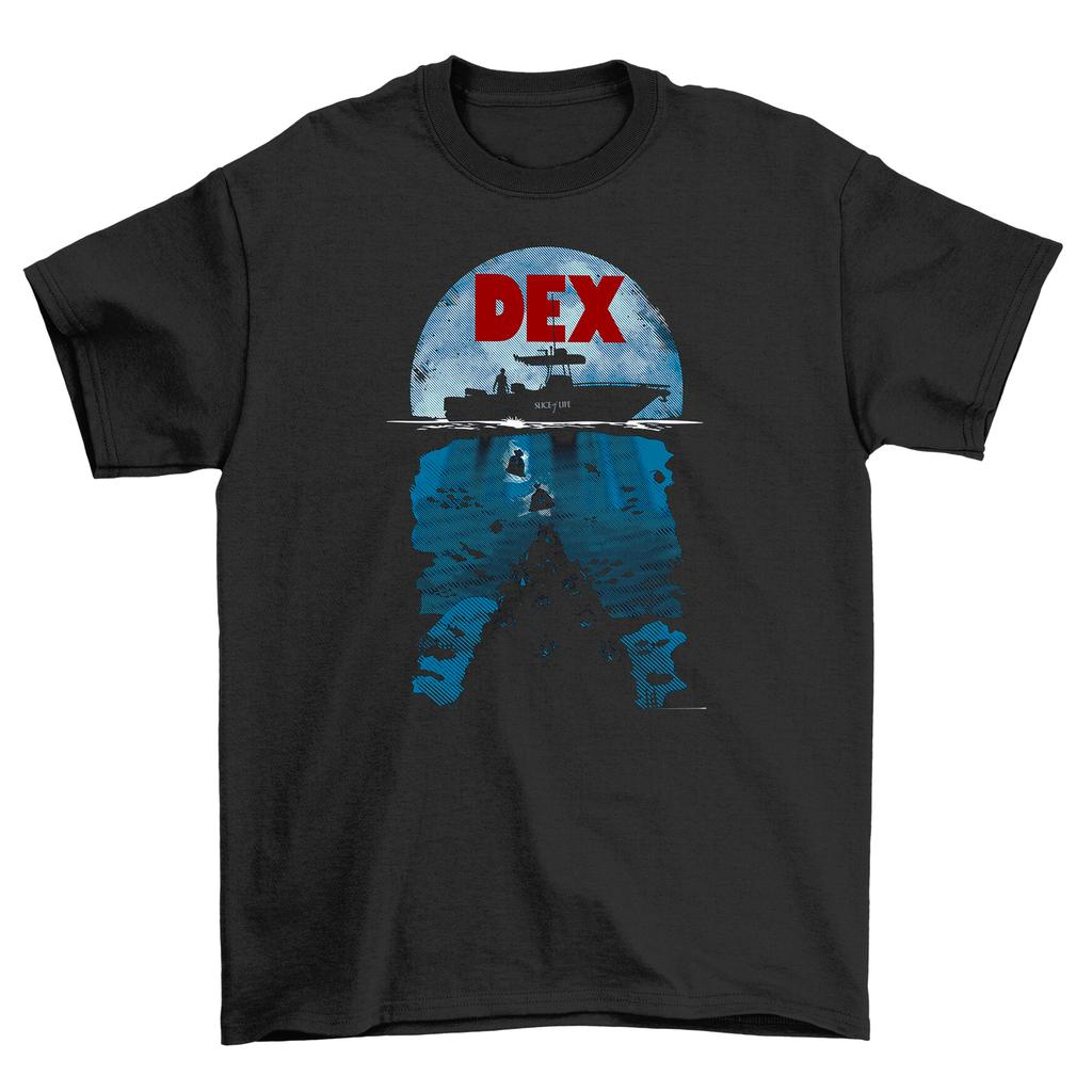 Dex Xlice Of Life T-Shirt Mens Womens Tees Top - Hilarious Slice of Humor! Unisex Cotton Tee with Dex