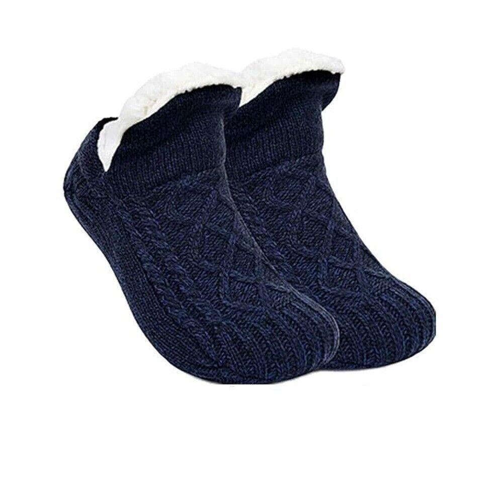 Thermal Mens Slipper Socks Winter Warm Short Cotton Thickened Home Sleeping Soft Non Slip Grip Fuzzy Floor Sock Fluffy Male