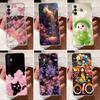 Чехол для Tecno Pova 3 Прозрачный Роскошный Милый Мультяшный Узор с Кошкой и Кроликом Мягкий Силиконовый ТПУ Чехол для Телефона Для Tecno LF7n Pova3 Задняя Крышка