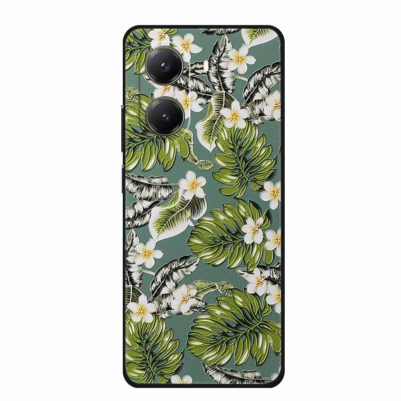 Чехол для Xiaomi POCO X7 Pro X7Pro 3D Рельефный Цветочный Черный Силиконовый Мягкий Задний Чехол-Крышка Для Redmi Turbo 4 Чехол Turbo4 Сумка