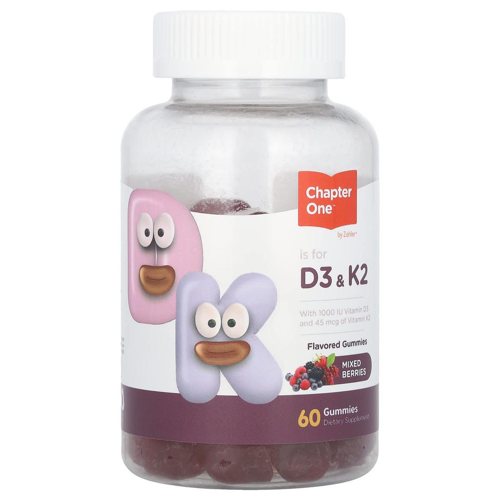 D3 & K2, Mixed Berry, 60 Gummies