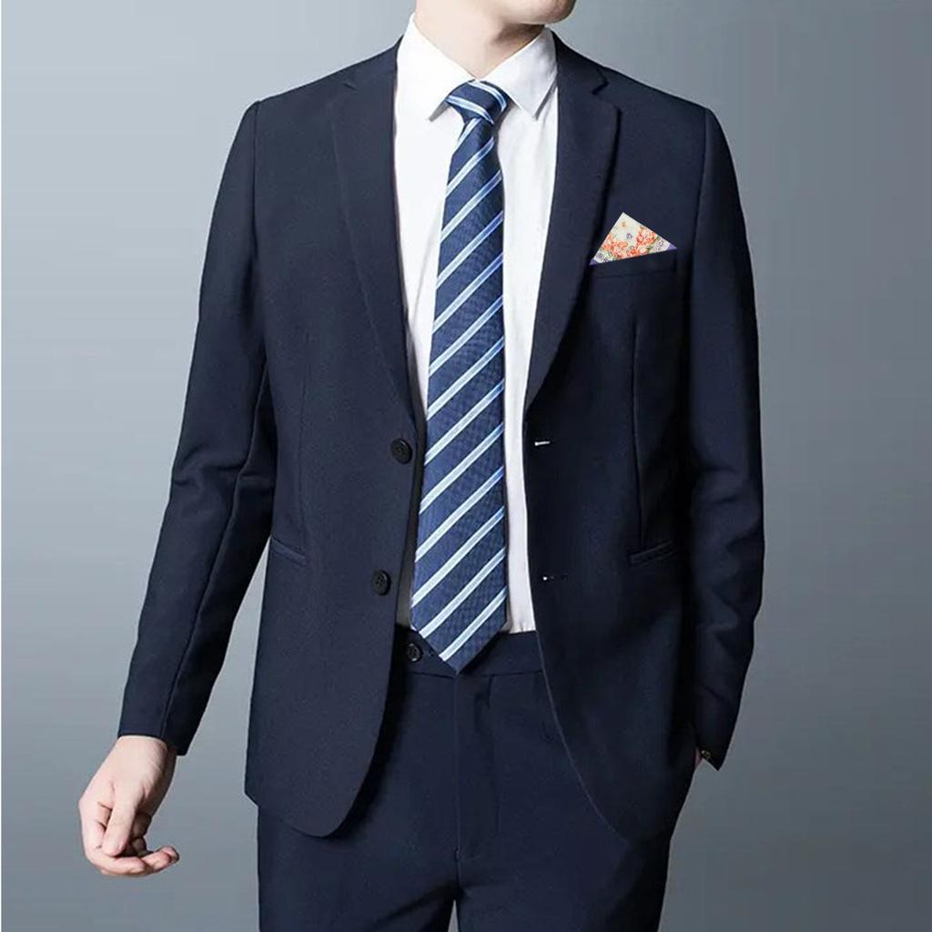 Floral Pattern Handkerchief for Women Wedding Handkerchief Pocket Handkerchief for Bride Groom Wedding Gift