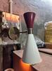 Пара итальянских настенных светильников Diabolo: Латунь и лакированная сталь, винтажный стиль